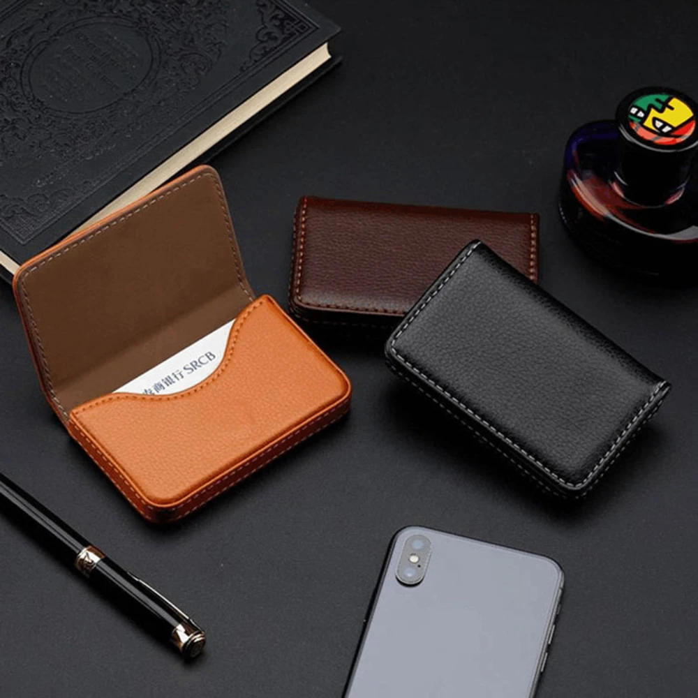 Sized Stitched PU Leather Cred - Index Card Holder review and price