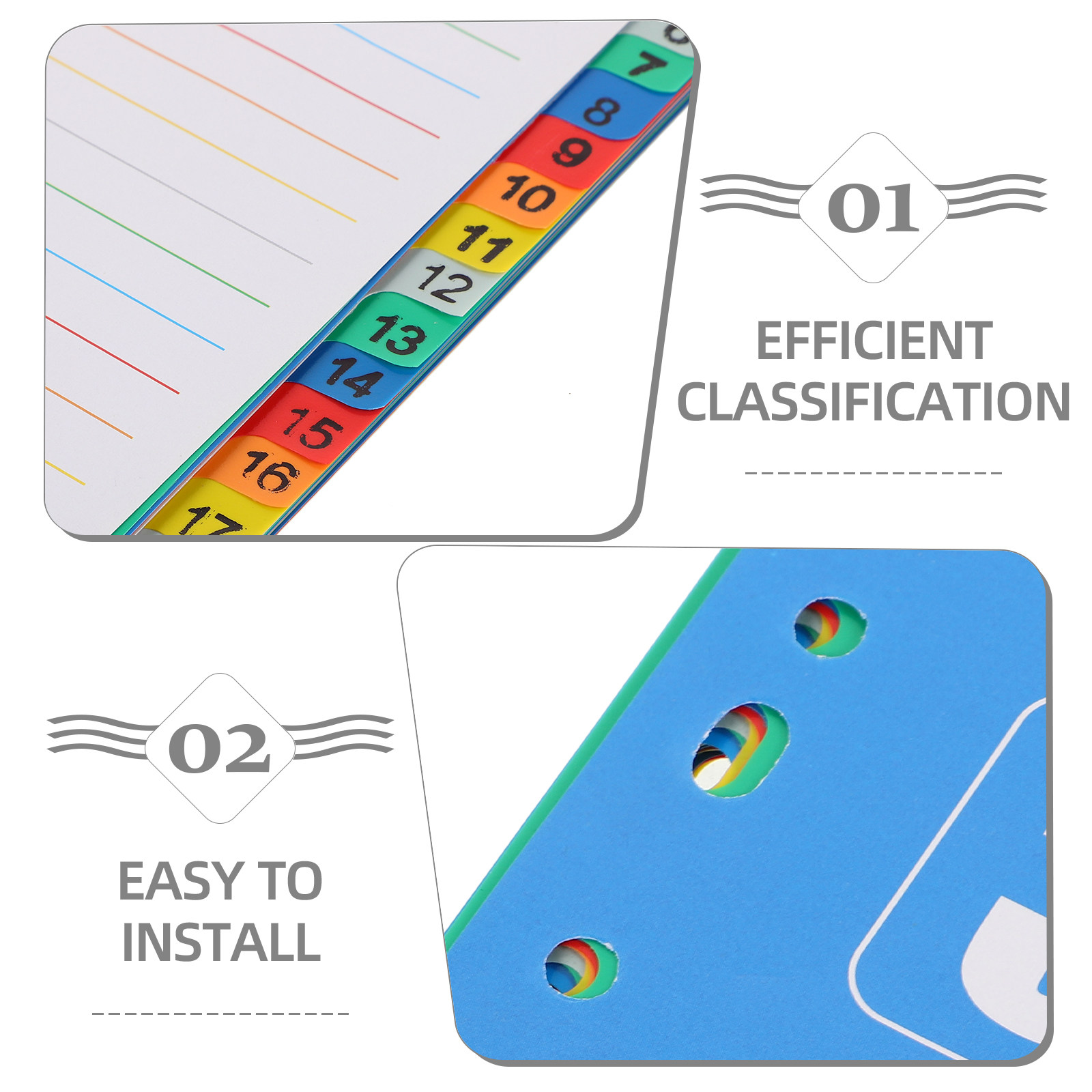 1Set A4 11-Hole Plastic Index  - Tab Divider A4 review and price