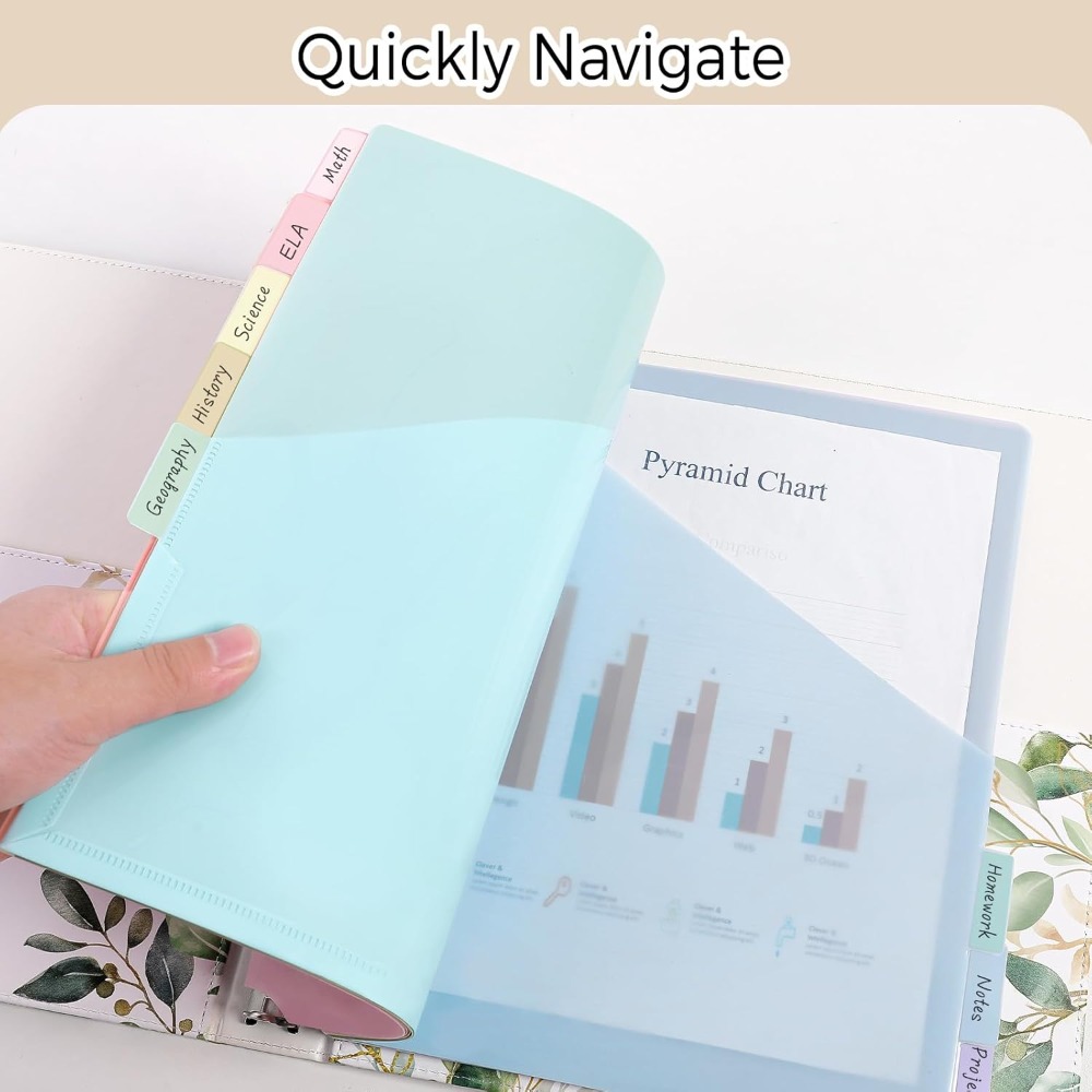 8 pcs A4 Pastel Binder Divider - Tab Divider A4 review and price