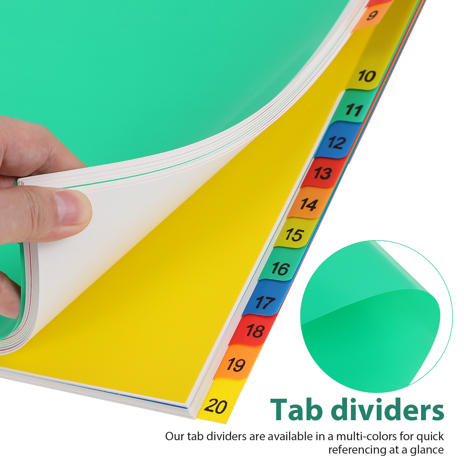 20 Pages A4 Size Color Coded P - Tab Divider A4 review and price
