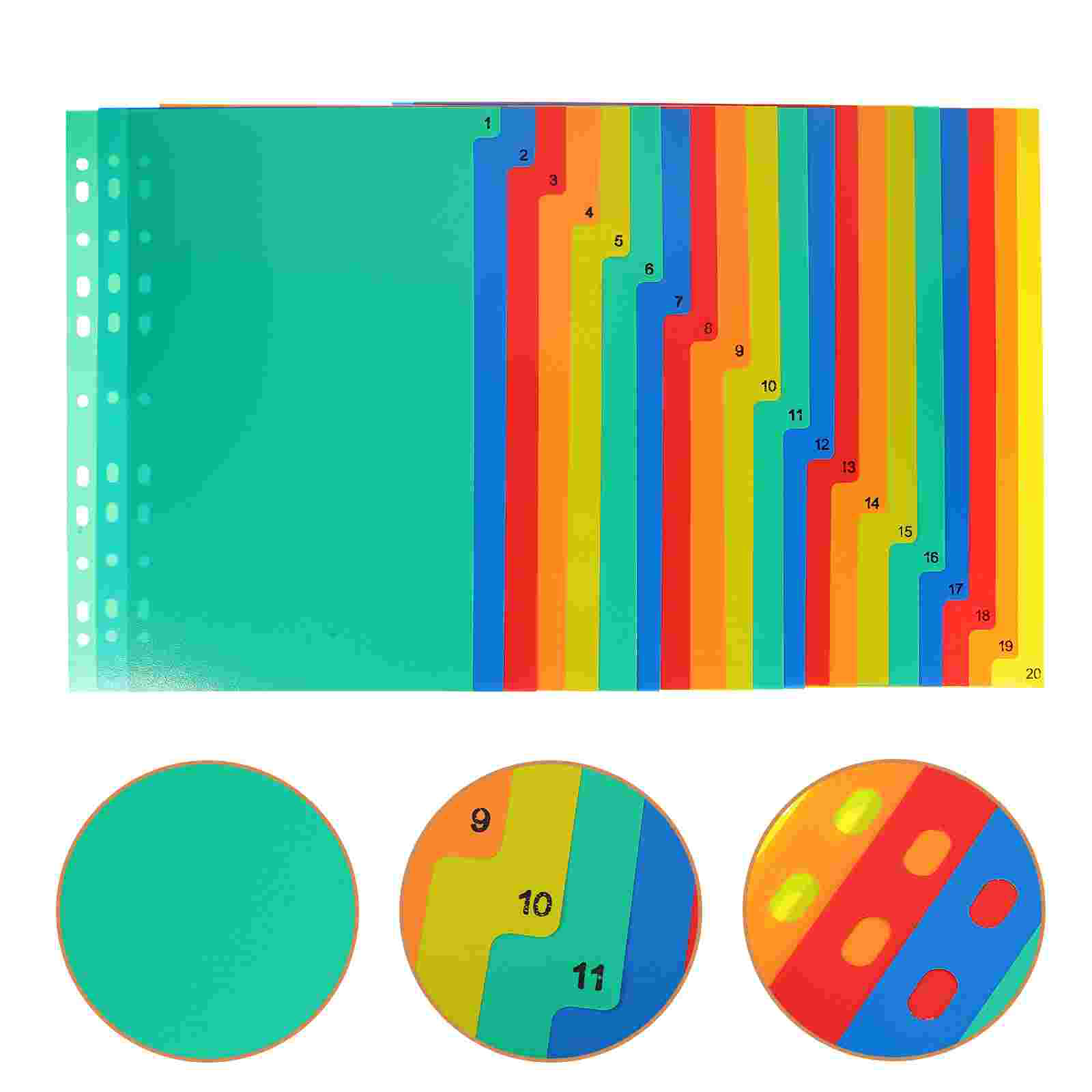 20 Pcs A4 Separated Loose Leaf - Tab Divider A4 review and price