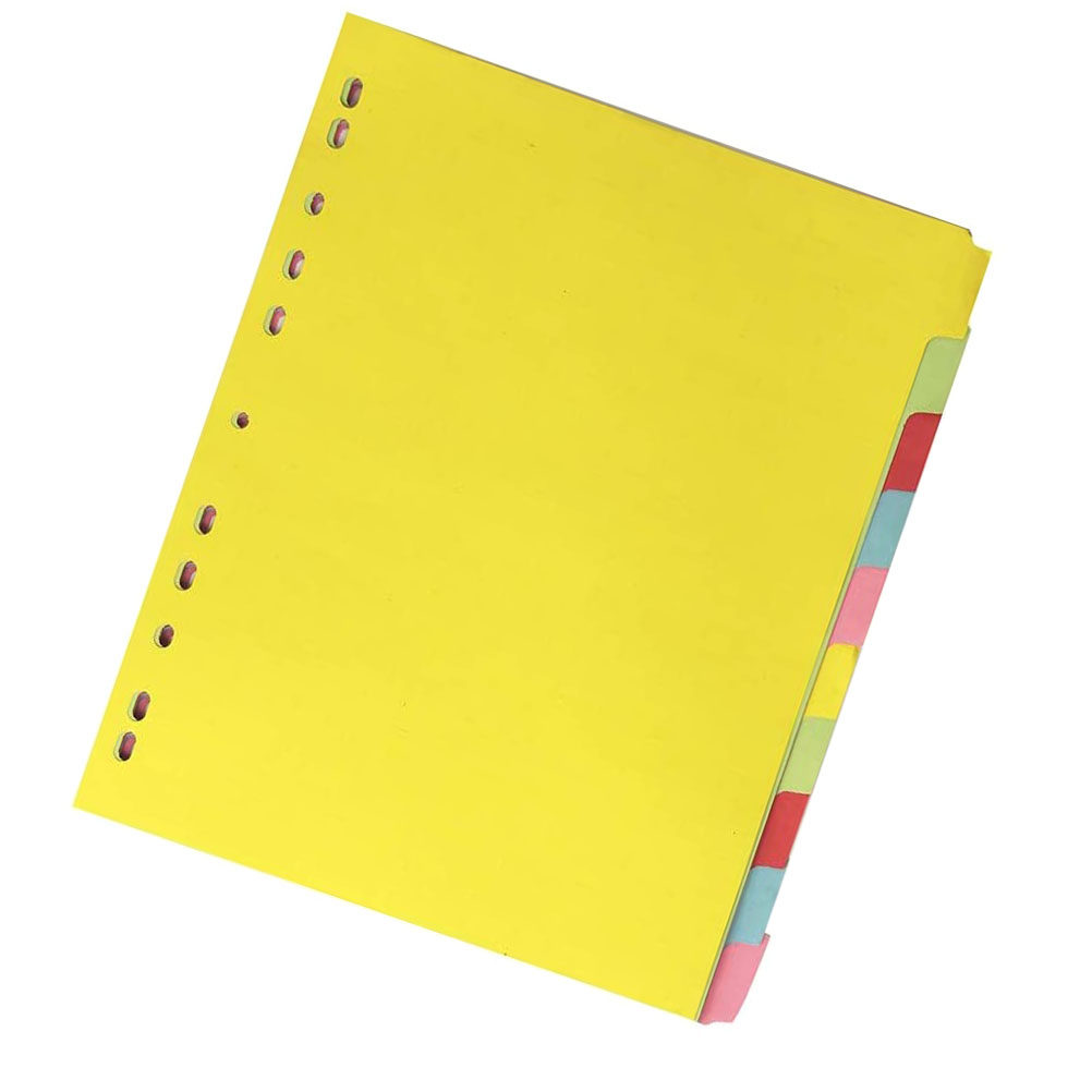 12Pcs A4 Index Dividers 11 Hol - Tab Divider A4 review and price