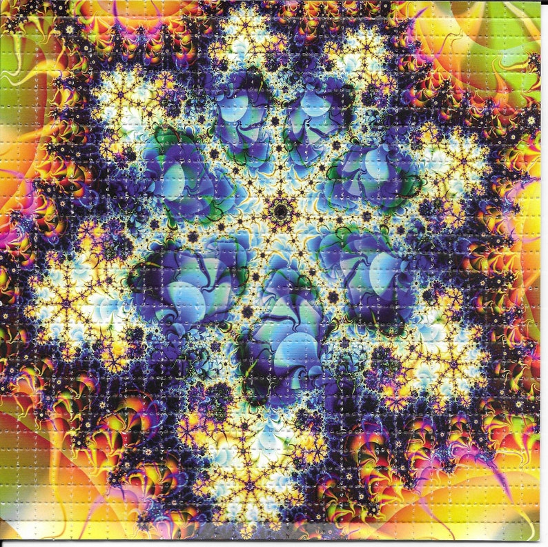 Fractal Psychedelic LSD Acid F - Ink Blotter Paper review and price