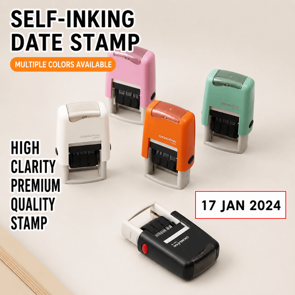 Automatic Ink Return Day-month - Rubber Date Stamp review and price