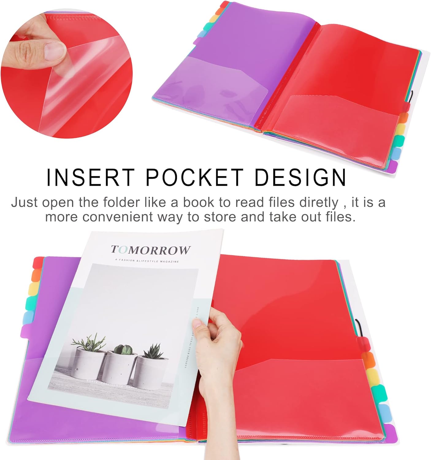 A4 Size Rainbow Tab Expanding  - Tab Divider A4 review and price