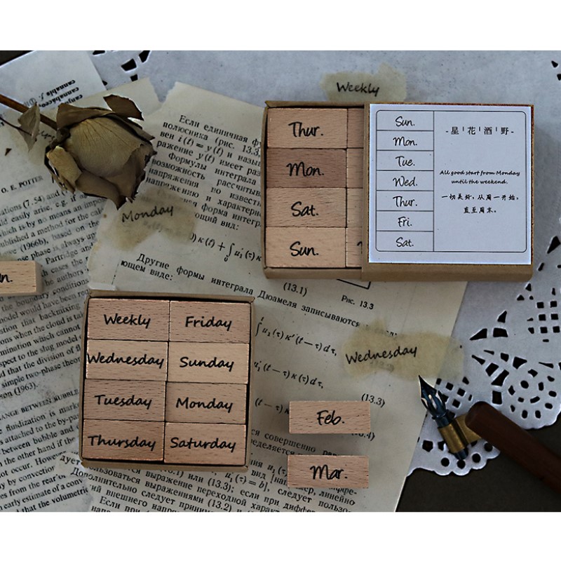 Arabic Numbers Day Month Calen - Rubber Date Stamp review and price